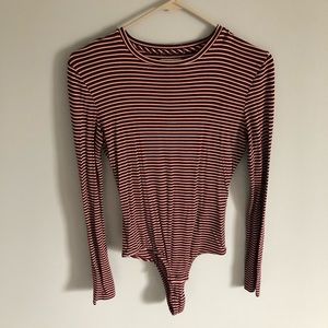 Madewell striped long sleeve bodysuit
